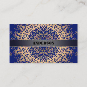 Wedding abstract mandala east asian lace round orn place card