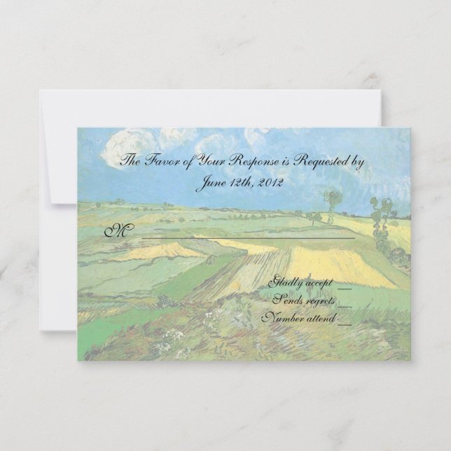 wedding acceptance card (Front)