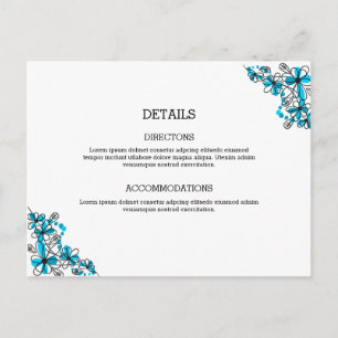Wedding Accommodation Card
