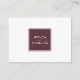 Wedding Accommodations and Details Information Enclosure Card