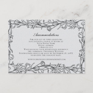  Wedding Accommodations QR code Wedding Website  E Enclosure Card