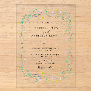 WEDDING Acrylic Invitations