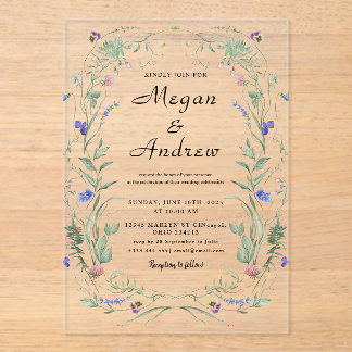 WEDDING Acrylic Invitations