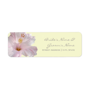 Wedding Address Label - Tropical Beach Destination