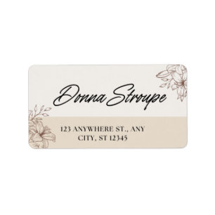 Wedding Address Labels Elegant