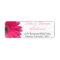 Wedding Address Labels | Pink Gerbera Daisy Black