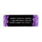 Wedding Address Party Sparkles Purple