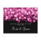 Wedding Advice Card Party Sparkles Pink