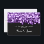 Wedding Advice Card Party Sparkles Purple<br><div class="desc">Elegant bridal shower / wedding shower " Wedding Advice Card " for the bride and groom with glamourous Party Sparkles Purple and custom text. Impress your family and friends with this stylish and modern design. Fully customisable! Easy to use and easy to personalise. Order Today!</div>