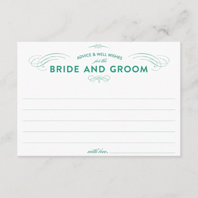Wedding Advice Cards (Front)