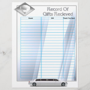 Wedding Album Gift Record Insert Pages