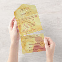 Wedding All N One Invite Asian Influence Love Bird