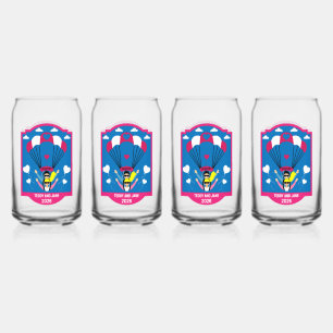 Wedding And Engagement Gift For Skydivers Can Glass