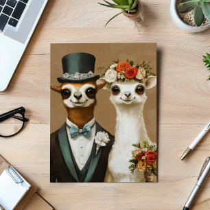 Wedding Animal Couple  Invitation