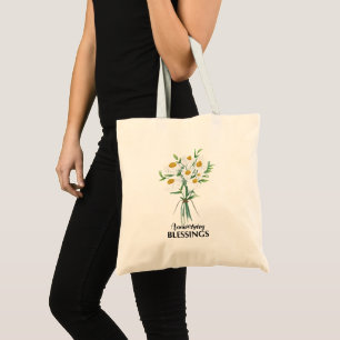 Wedding Anniversary Blessings Bouquet of Daisies Tote Bag