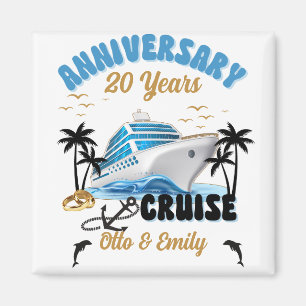 Wedding Anniversary Couple Cruise Magnet
