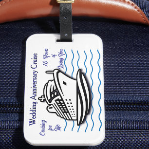 Wedding Anniversary Cruise PERSONALIZE Luggage Tag