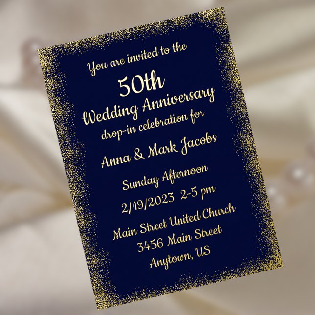 Wedding Anniversary Drop-In Invitation  (Creator Uploaded)