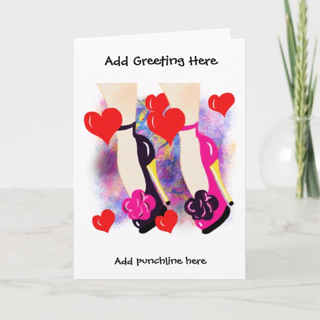 Wedding/anniversary/enagagement Card for Lesbians (Front)