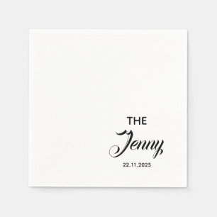 Wedding Anniversary Engagement Personalised Napkin