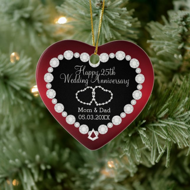 Wedding Anniversary | Garnet Red | DIY Text Ceramic Tree Decoration (Tree)