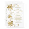 Wedding Anniversary Gold diamond floral white
