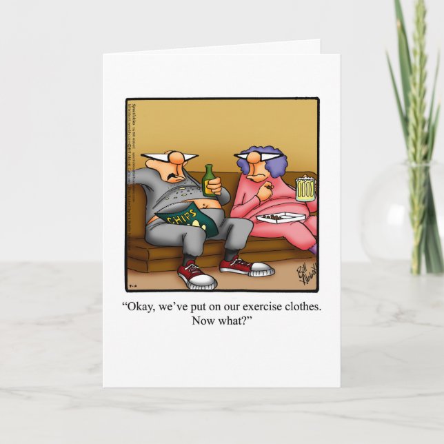 Wedding Anniversary Humour Greeting Card (Front)