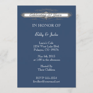 Wedding Anniversary Invitation