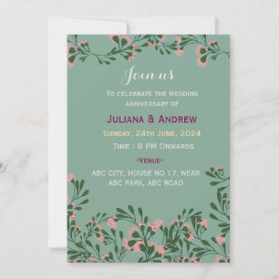 Wedding Anniversary Invitations