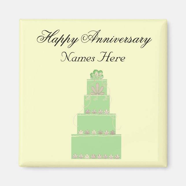 Wedding Anniversary Memento Magnet (Front)