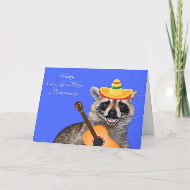 Wedding Anniversary On Cinco de Mayo Card (Front)