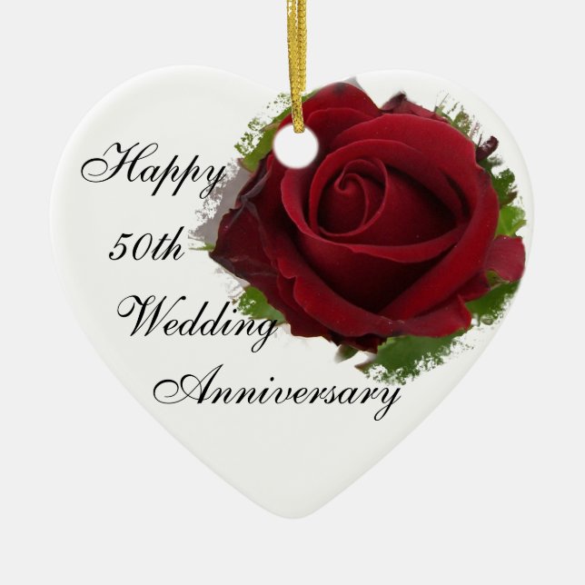 Wedding Anniversary Ornament (Front)