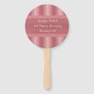 Wedding Anniversary Party Bridal Shower Dusty Rose Hand Fan