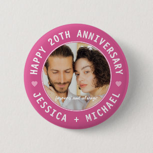 Wedding Anniversary Party Custom Photo Birthday 6 Cm Round Badge