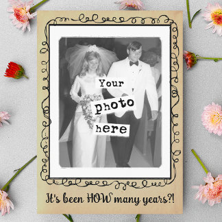 Wedding Anniversary Party Vintage Photo Template