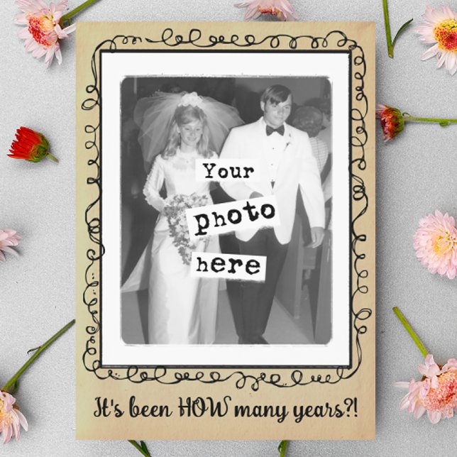 Wedding Anniversary Party Vintage Photo Template (Creator Uploaded)