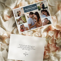 Wedding Anniversary Photo | Collage Greeting Card