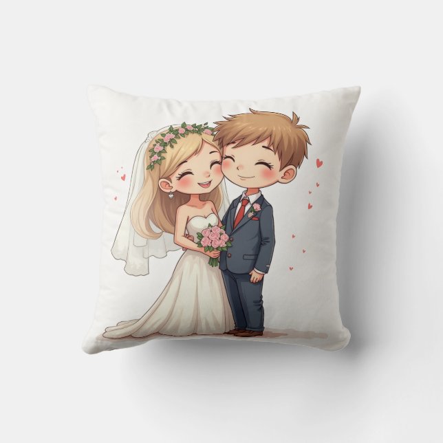 Wedding Anniversary Pillows (Back)