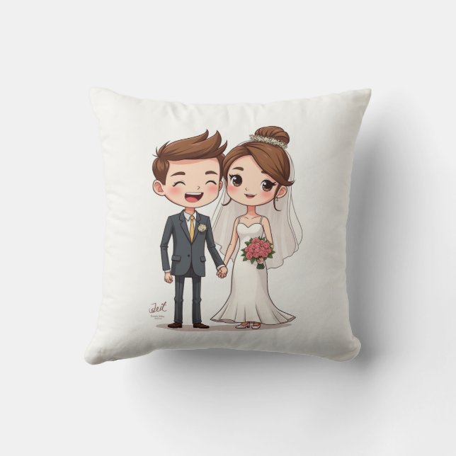 Wedding Anniversary Pillows (Back)
