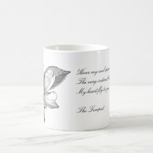 Wedding Anniversary Quote Vintage Flower Coffee Mug