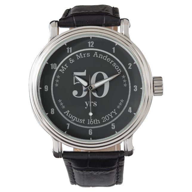 Wedding Anniversary / Retirement Custom Branded  Watch (Front)