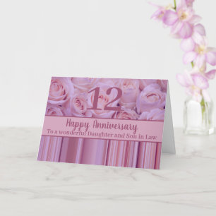 Wedding Anniversary roses fully customisable Card