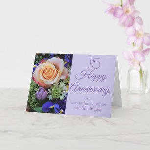 Wedding Anniversary roses fully customisable Card