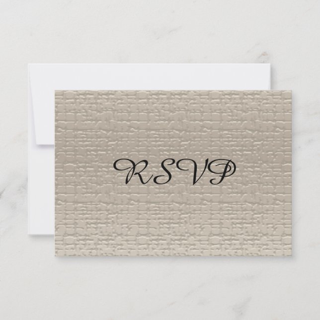 Wedding Anniversary RSVP Cards, Silver Card (Front)