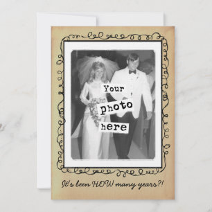 Wedding Anniversary Vintage Photo Template