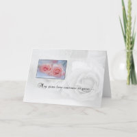 Wedding Anniversary Wishes With Pink Roses