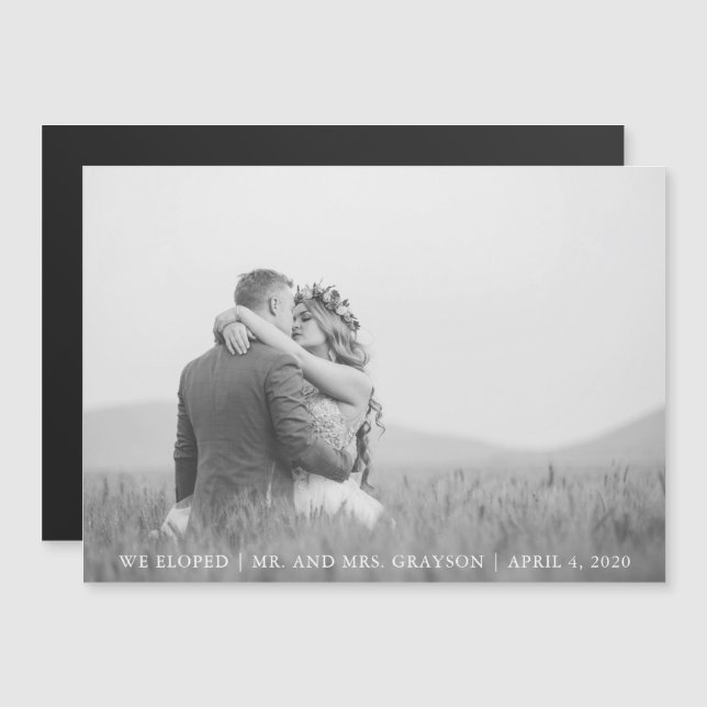 Wedding Announcement | Magnet (Front/Back)