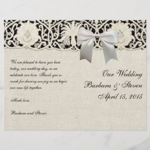 Wedding Antique Lace Linen White Classic Pretty