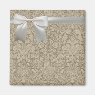 Wedding Antique Lace Linen White Classic Pretty Magnet