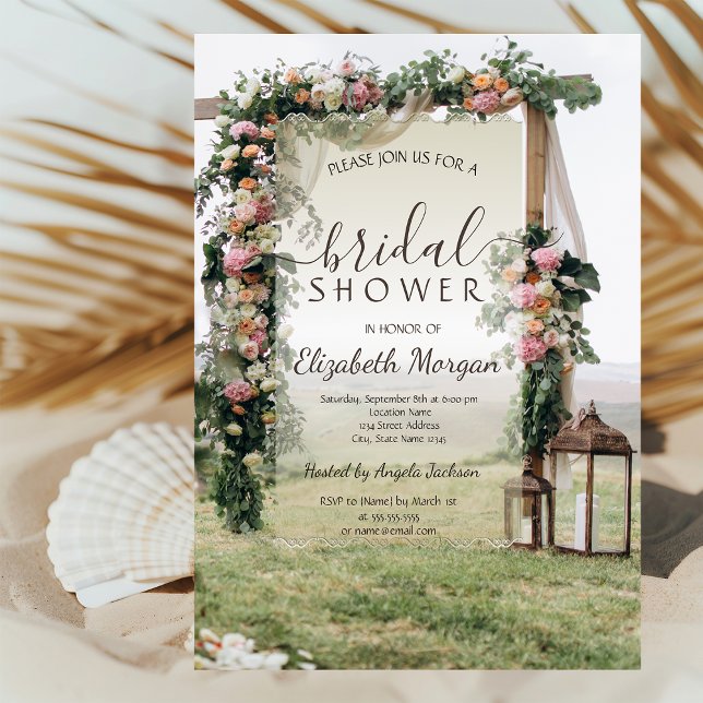 Wedding Arbor Lantern Bridal Shower  Invitation (Creator Uploaded)